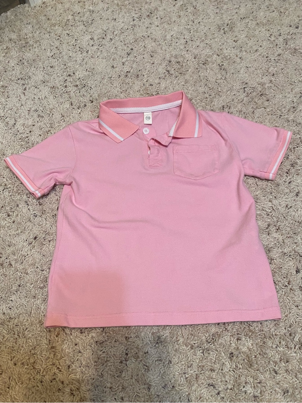 Pink Polo Shirt Boy’s size 120 (4-5T) Worn once!!